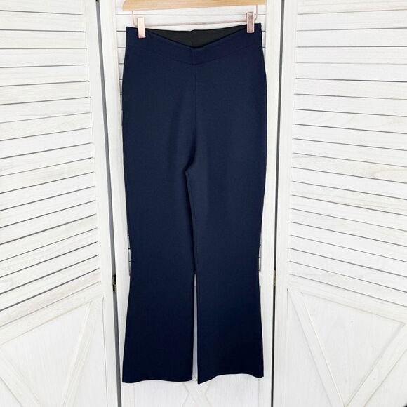 Tuckernuck Compression Knit Ashford Pants Navy Blue Small Crop Pull On - Picture 1 of 12
